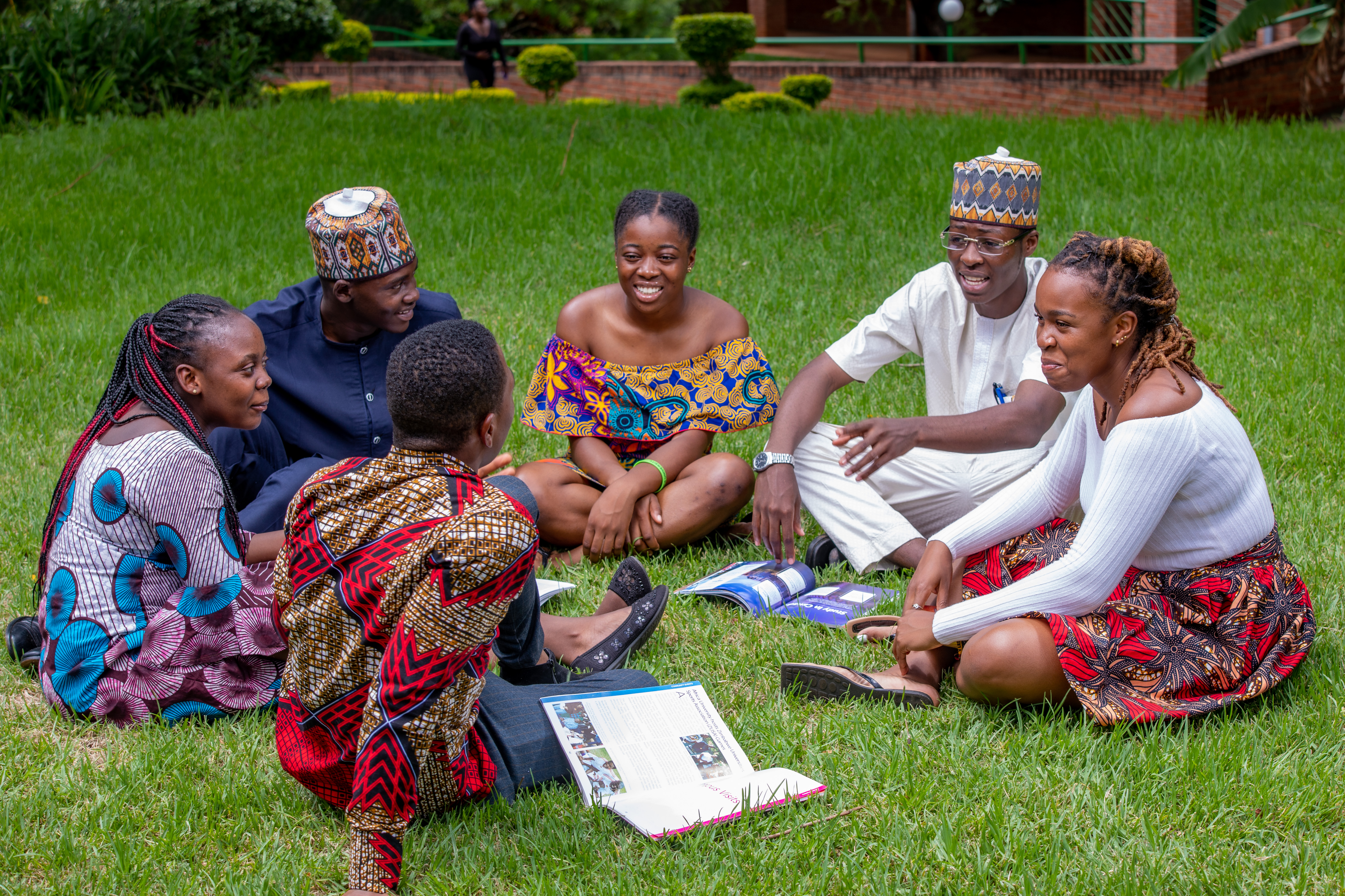 Students enjoying campus life